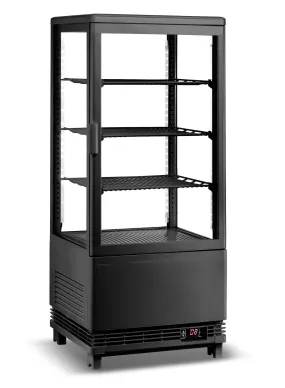 Empire Chilled Display Fridge Case Black 78 Litre - EMP-78-1-C