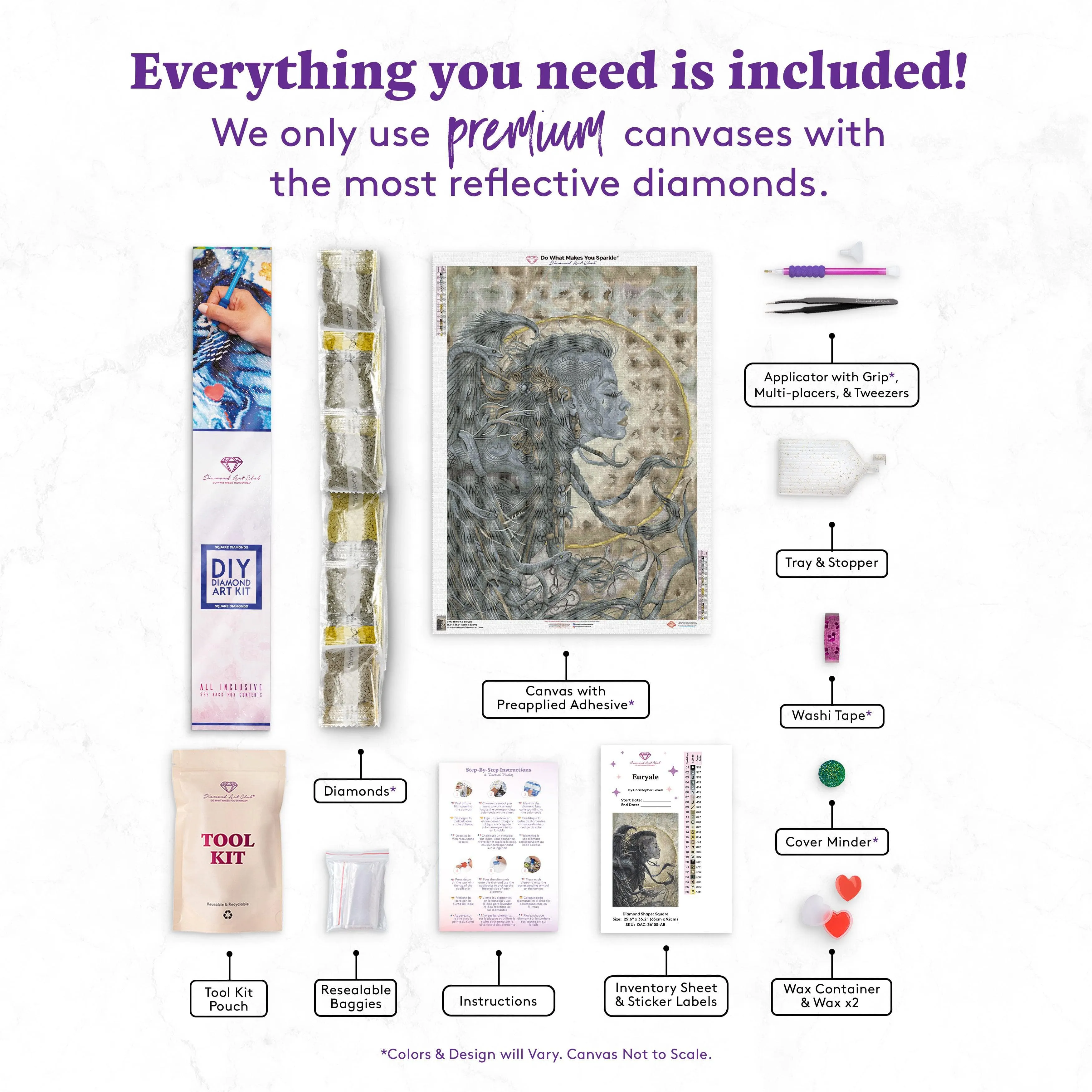 Euryale by Christopher Lovell, Diamond Art Kit