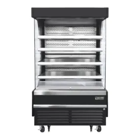 Everest Refrigeration EOMV-48-B-35-T 48" Bottom Mount Open Air Vertical Refrigerated Merchandiser, 115 V, 1 Phase, 60 Hz