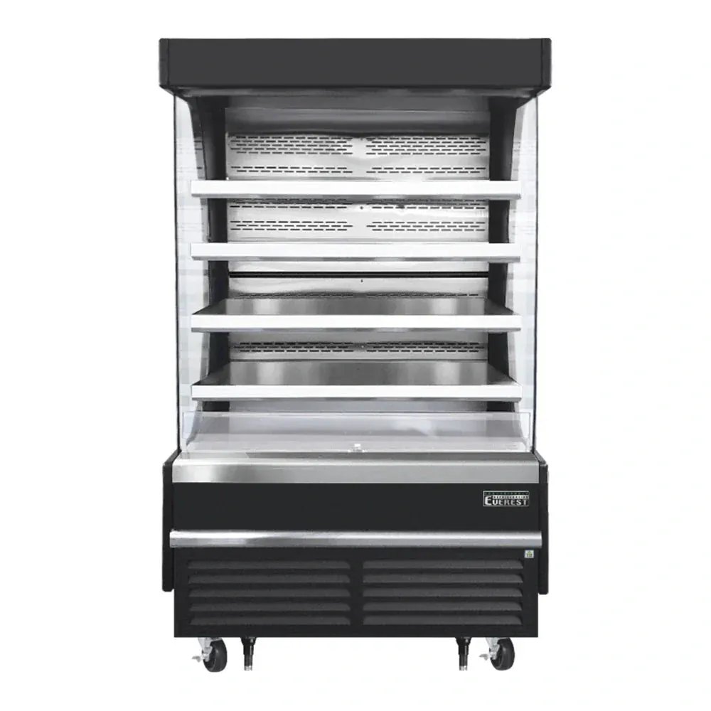 Everest Refrigeration EOMV-48-B-35-T 48" Bottom Mount Open Air Vertical Refrigerated Merchandiser, 115 V, 1 Phase, 60 Hz