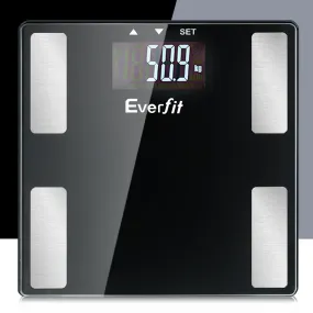 Everfit Body Fat Bathroom Scale Weighing BMI Monitor Gym 180kg