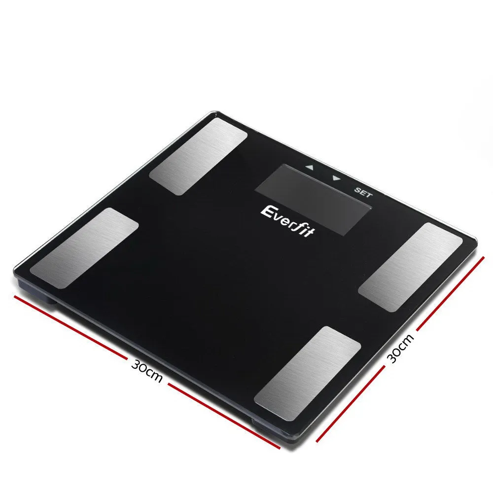 Everfit Body Fat Bathroom Scale Weighing BMI Monitor Gym 180kg