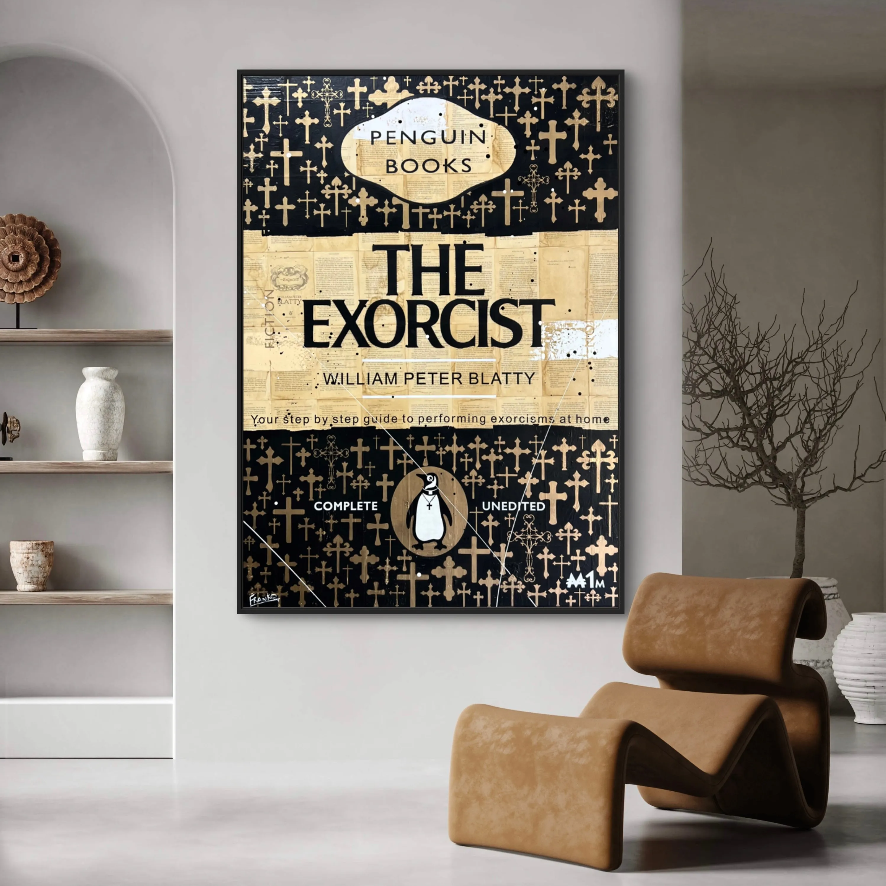 Exorcisms and Stuff 140cm x 100cm Urban Pop Book Club Painting