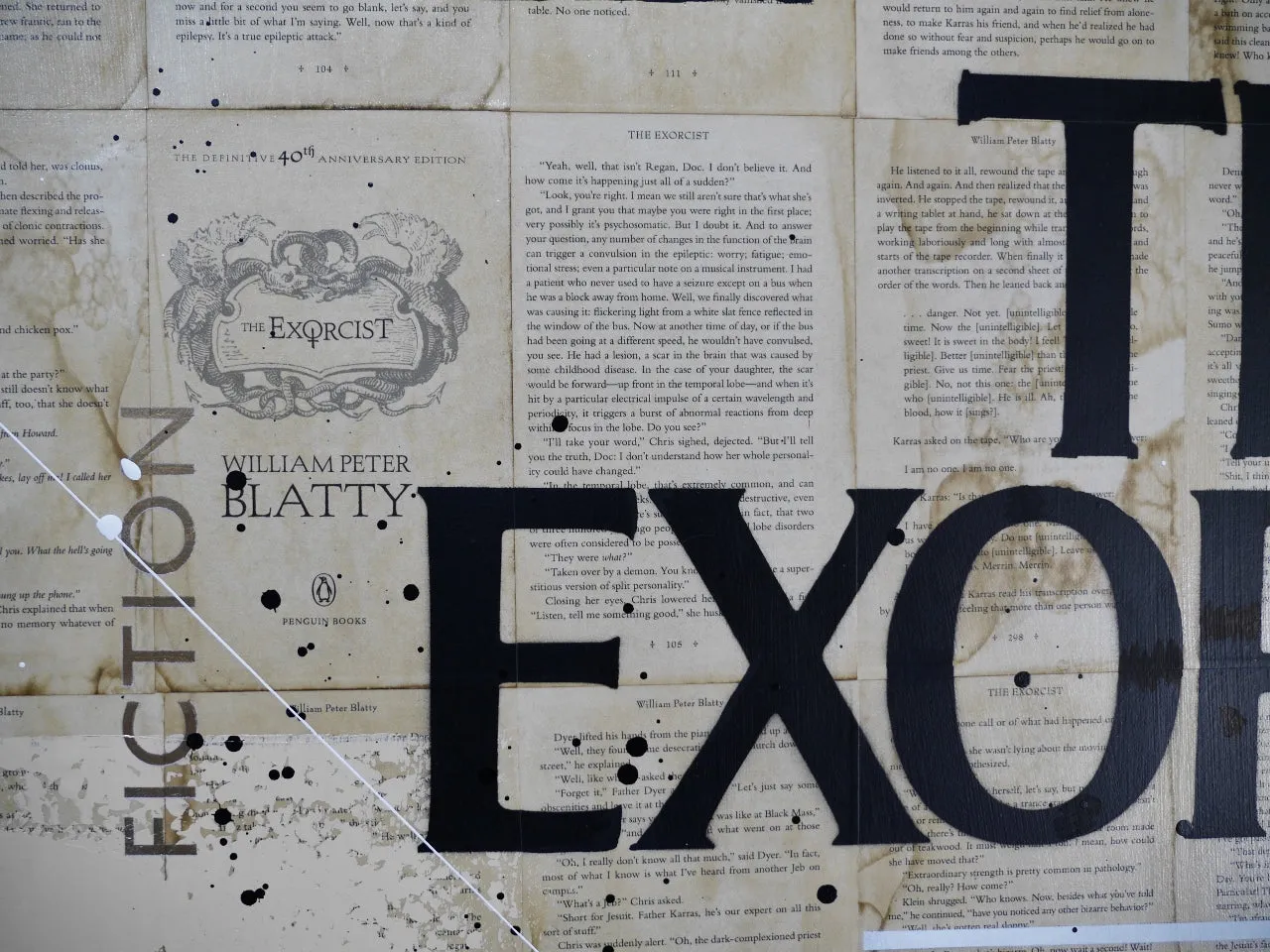 Exorcisms and Stuff 140cm x 100cm Urban Pop Book Club Painting