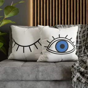 Eye Open Eye Closed Pillow Cover