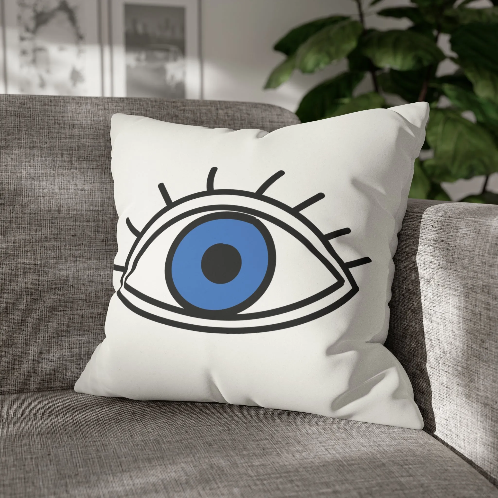 Eye Open Eye Closed Pillow Cover