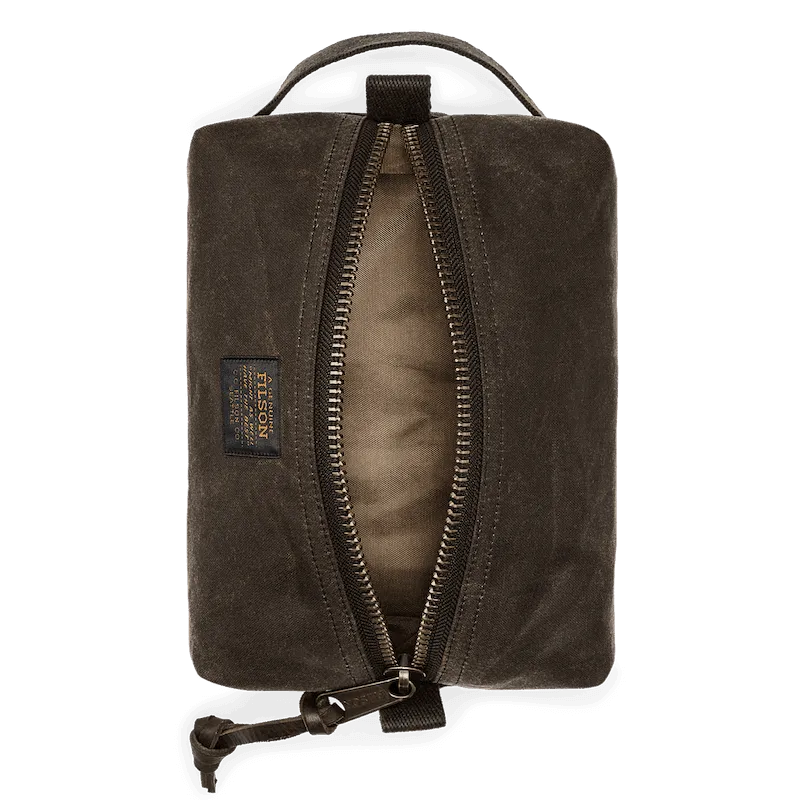 Filson Snyrtitaska - Tin Clothe Travel Kit - Otter Green