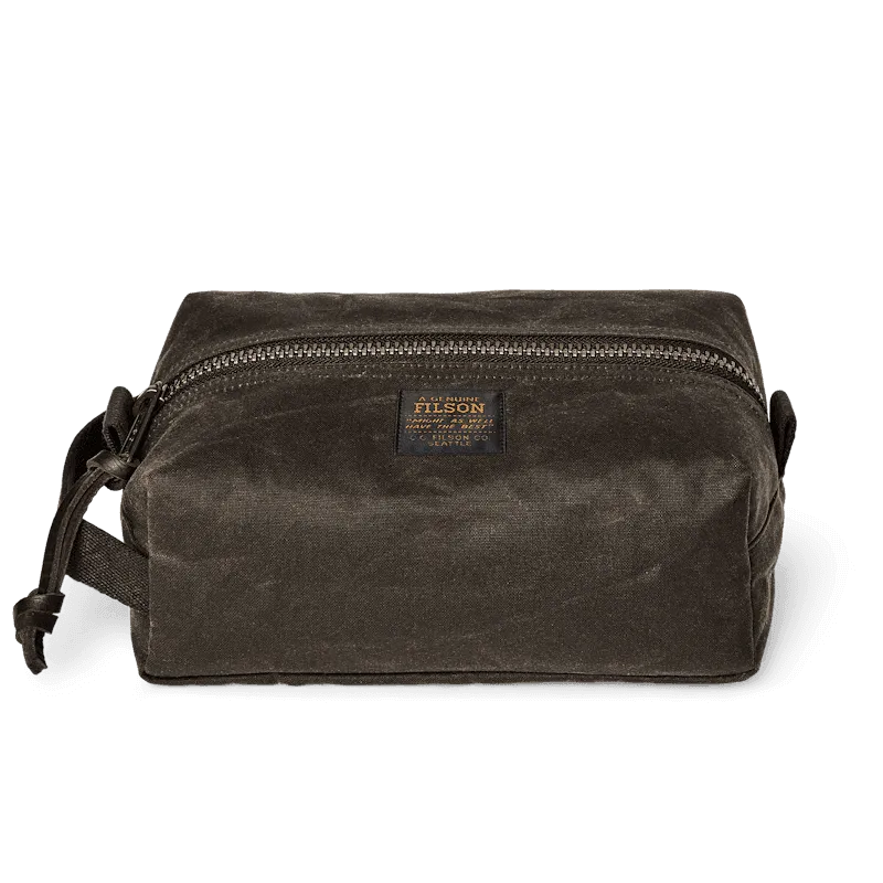 Filson Snyrtitaska - Tin Clothe Travel Kit - Otter Green