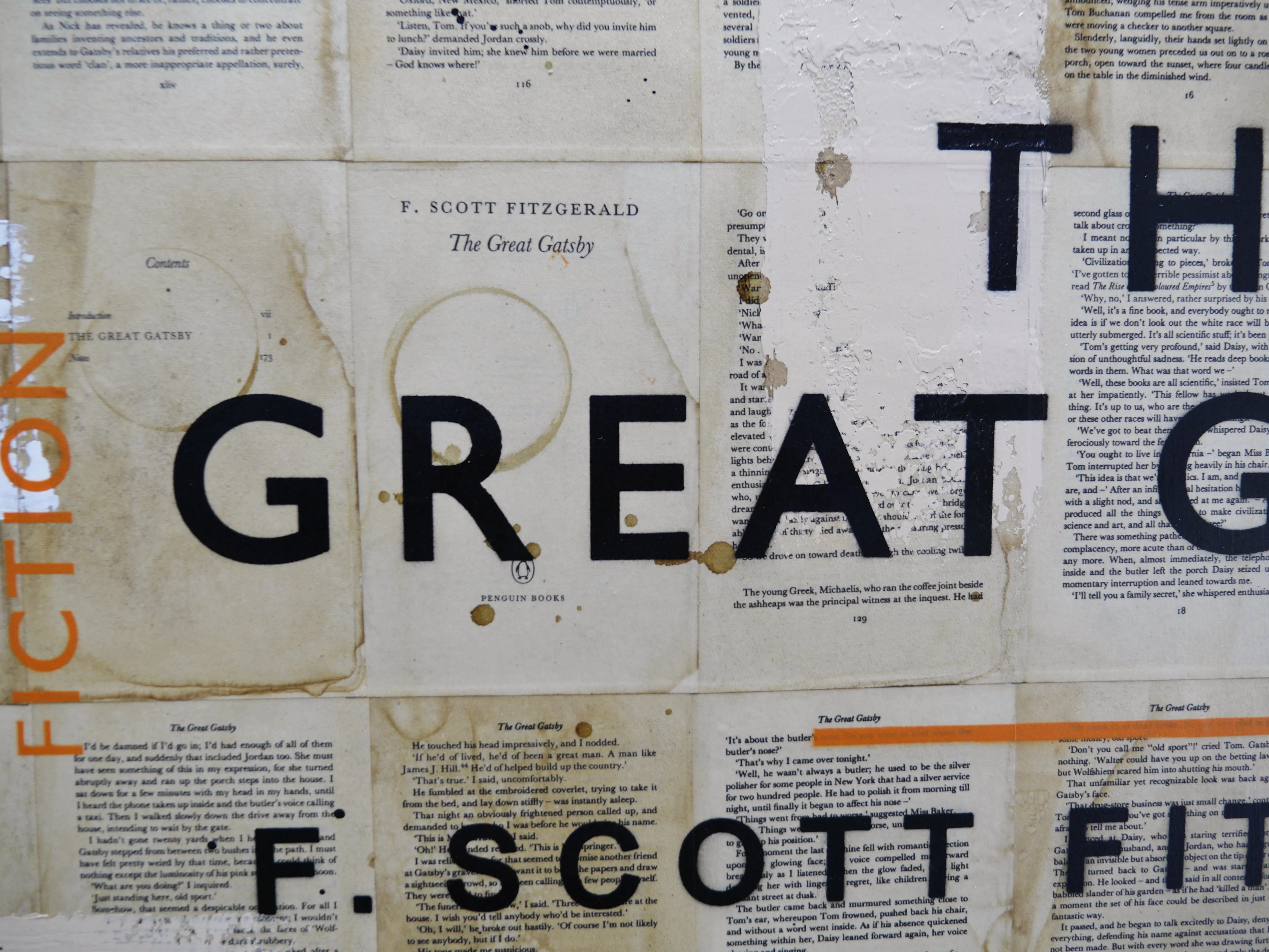Gatsby Unedited 140cm x 100cm Urban Pop Book Club Painting (SOLD)