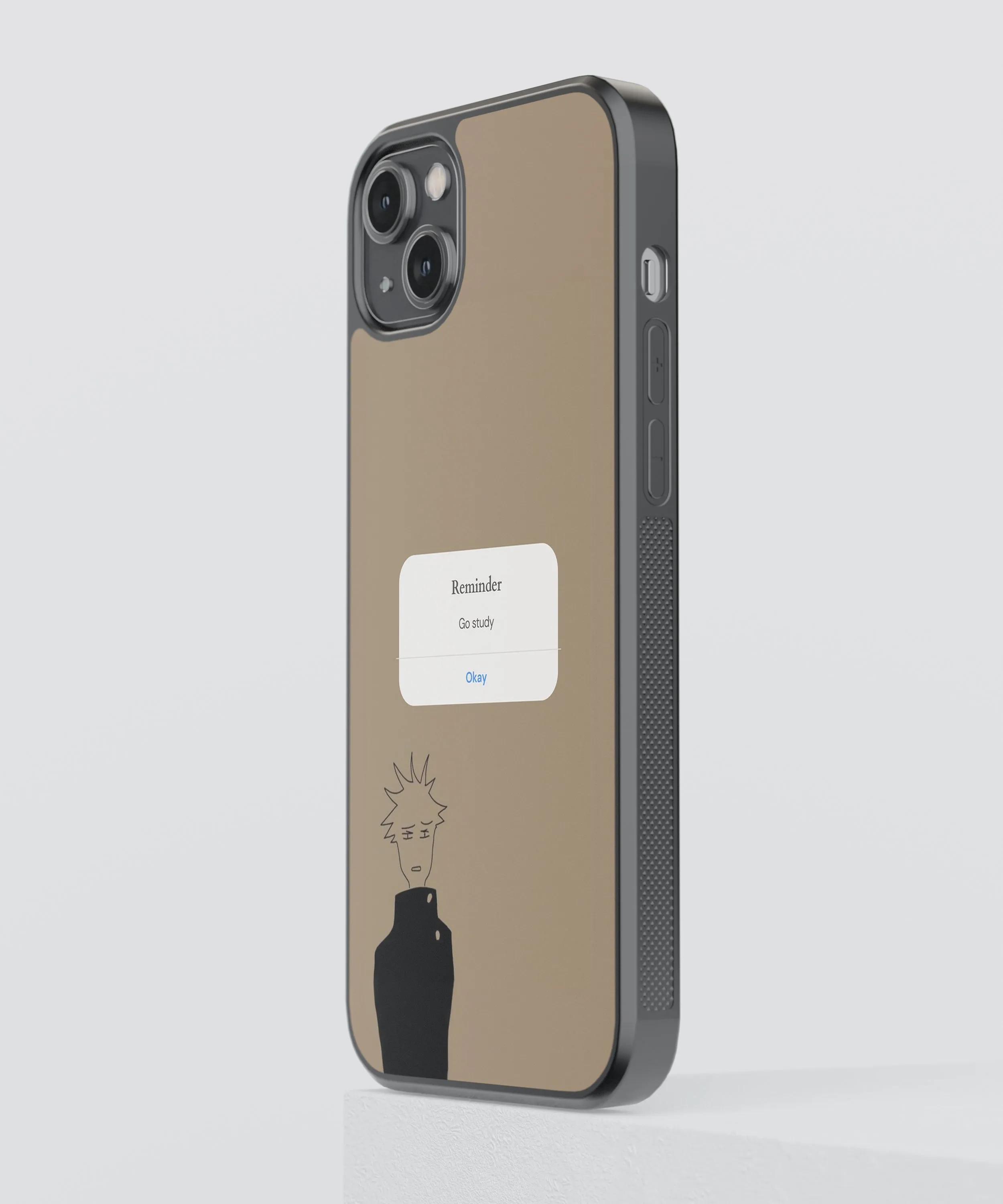 Gojo Reminder Anime Glass Phone Case
