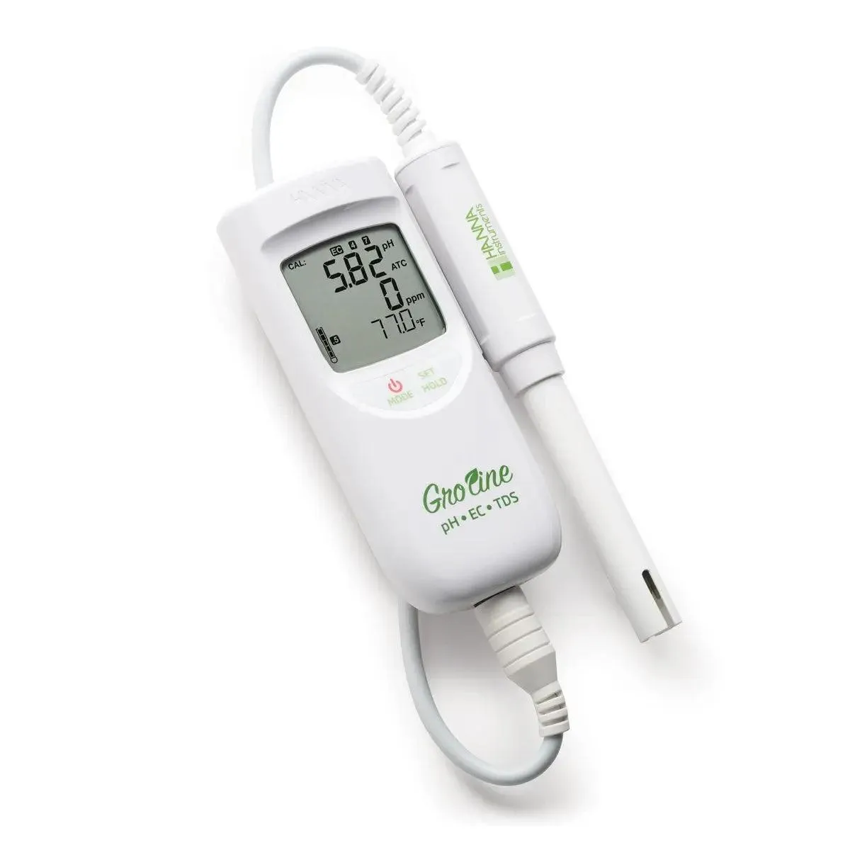 HANNA GroLine Hydroponic Waterproof pH/EC/TDS/Temperature Portable Meter