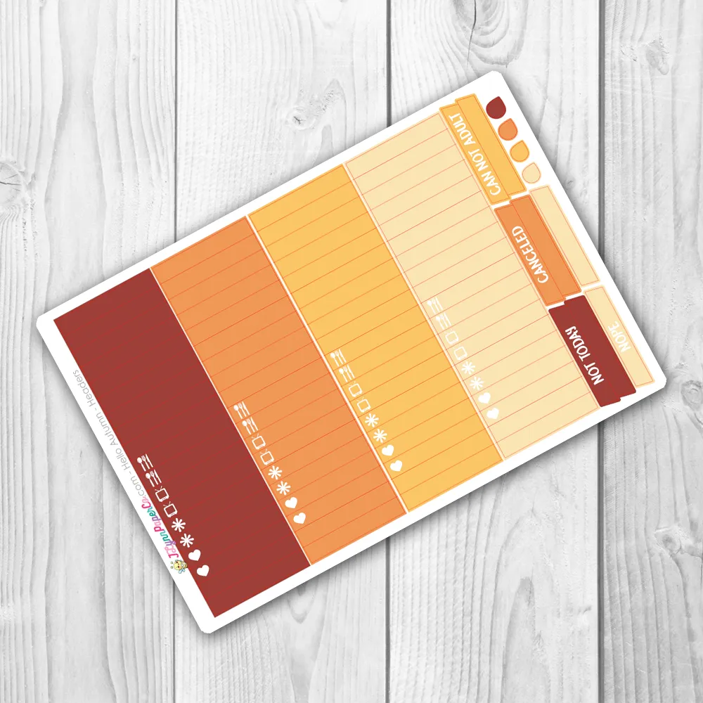 Hello Autumn WEEKLY Kit