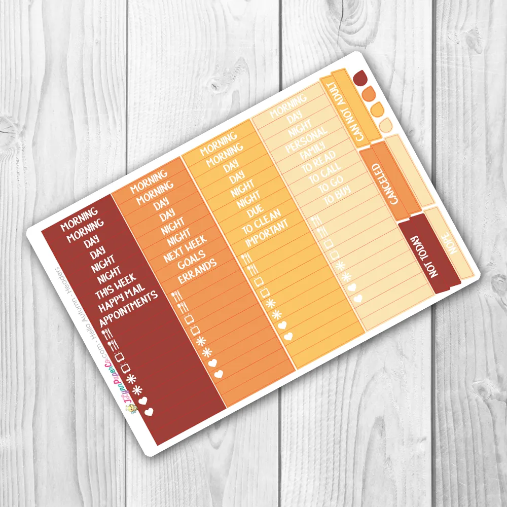 Hello Autumn WEEKLY Kit