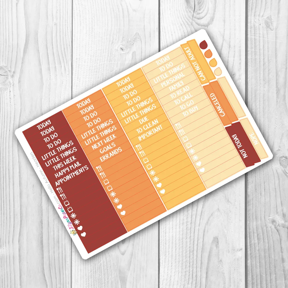 Hello Autumn WEEKLY Kit