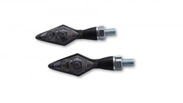 HIGHSIDER 254-284 LED Combi Rear Taillight   Indicators "PEN HEAD DOUBLE" (Pair) - Black
