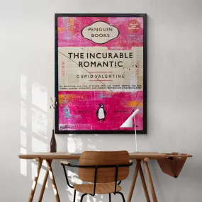 Incurable 75cm x 100cm The Incurable Romantic Urban Pop Book Club Painting With Custom Etched Frame (SOLD)