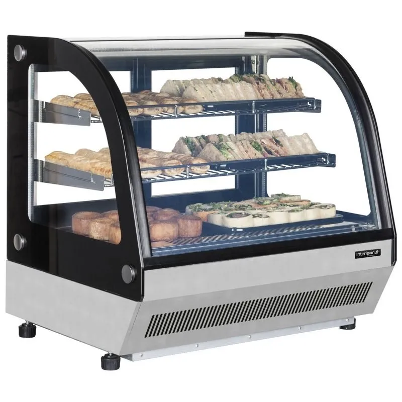 Interlevin Chilled Counter Top Display Stainless Steel - LCT900C