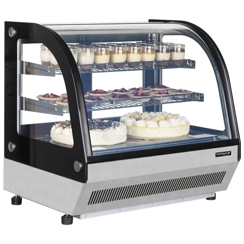 Interlevin Chilled Counter Top Display Stainless Steel - LCT900C