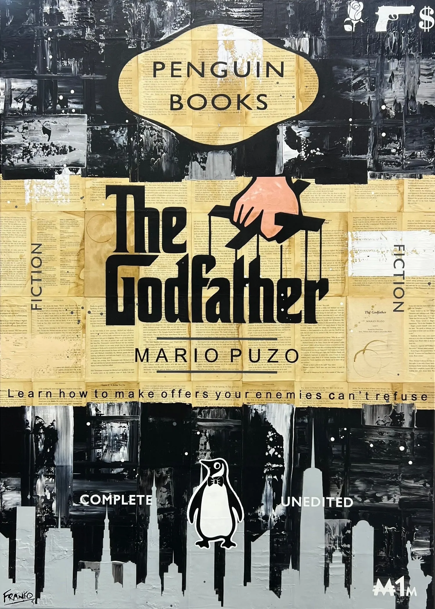 Italian God 140cm x 100cm Urban Pop Book Club Painting