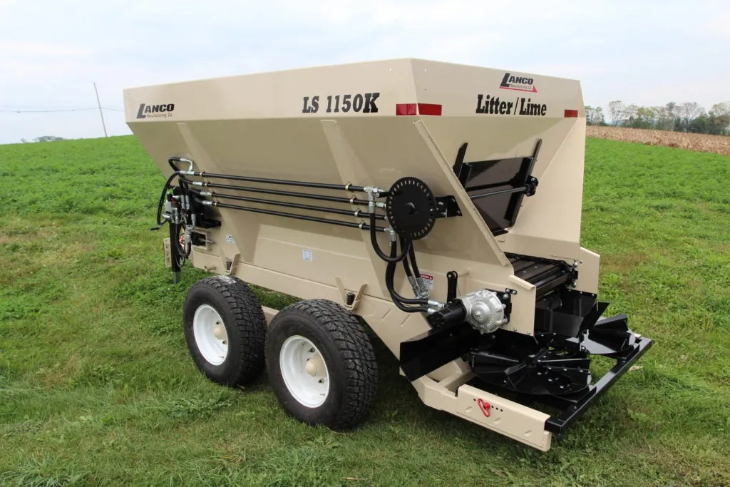 Lanco Spreaders K-Model LS-1150K, 1650K & 1680K Spreaders | 160-216 cu.ft. Capacity | For Tractors
