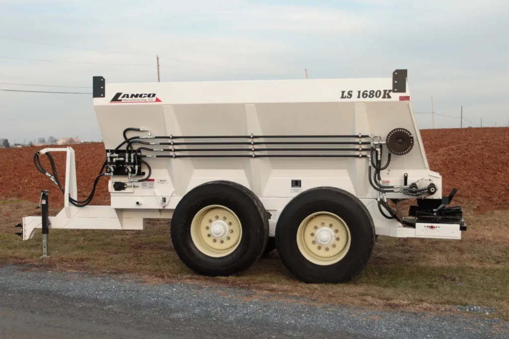Lanco Spreaders K-Model LS-1150K, 1650K & 1680K Spreaders | 160-216 cu.ft. Capacity | For Tractors