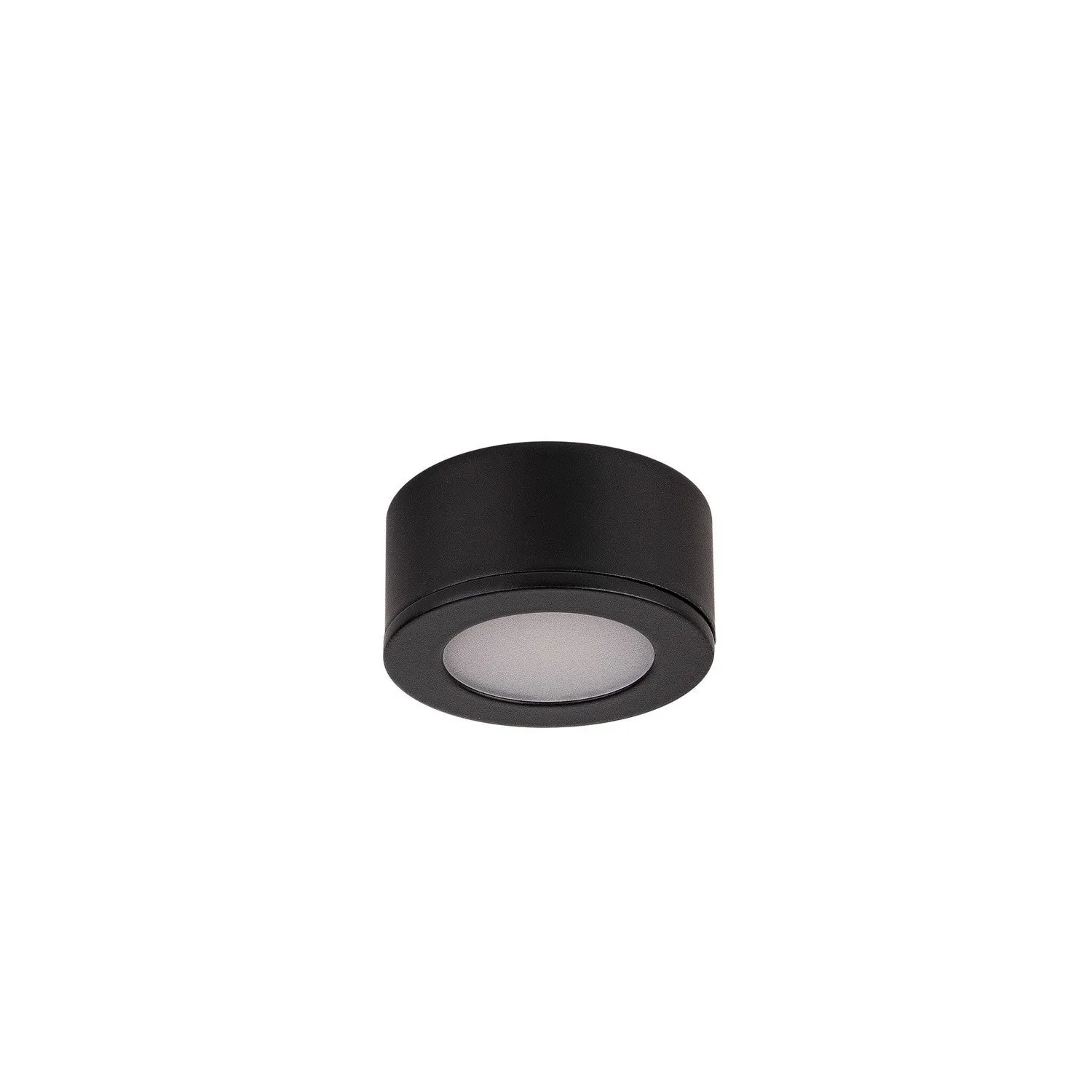 LED Button Light from the Mini Puck Collection in Black Finish by W.A.C. Lighting