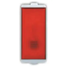 Lisha Red Indicator With LED 1Module White 7021