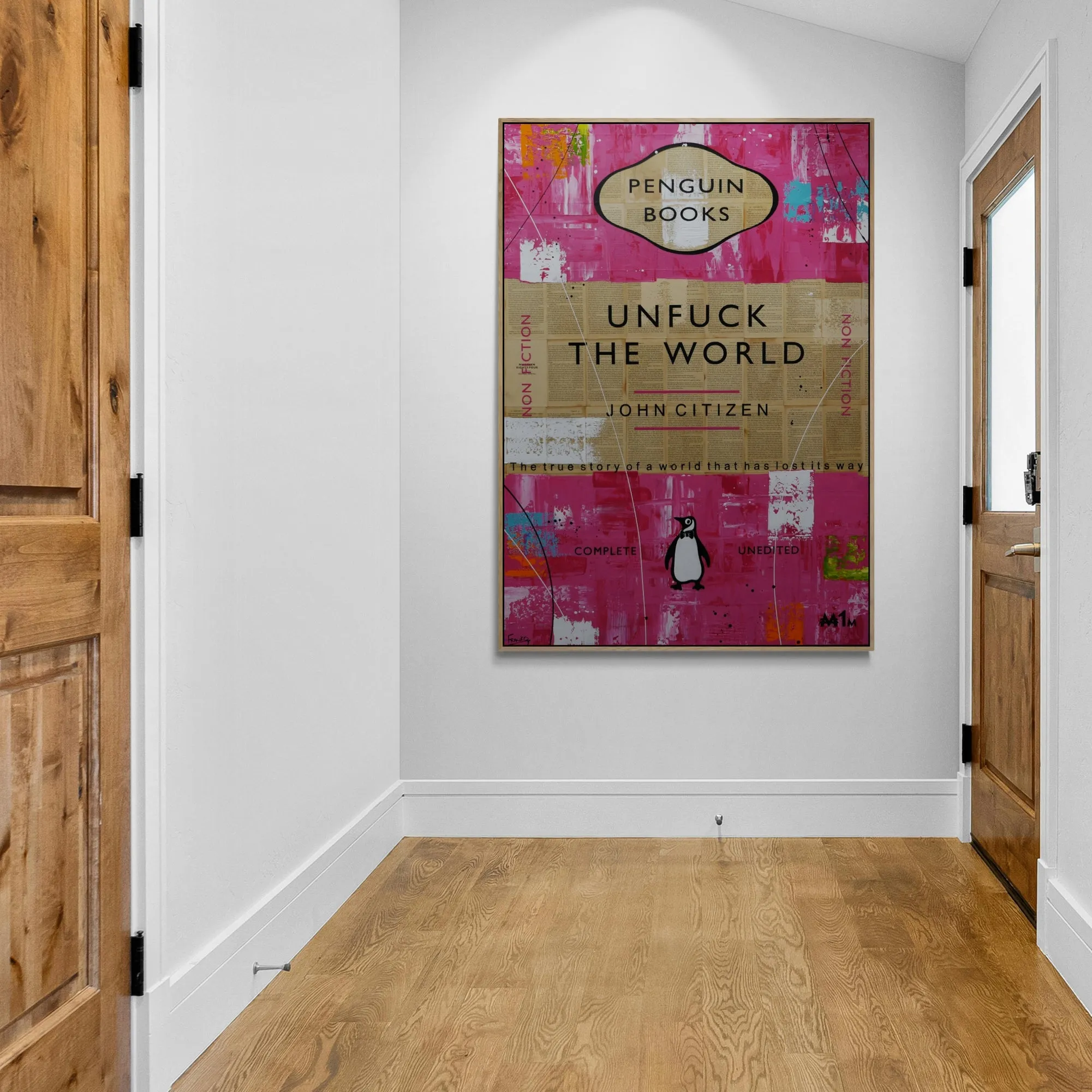 Lost and Found 140cm x 100cm The World Urban Pop Book Club Painting (SOLD)
