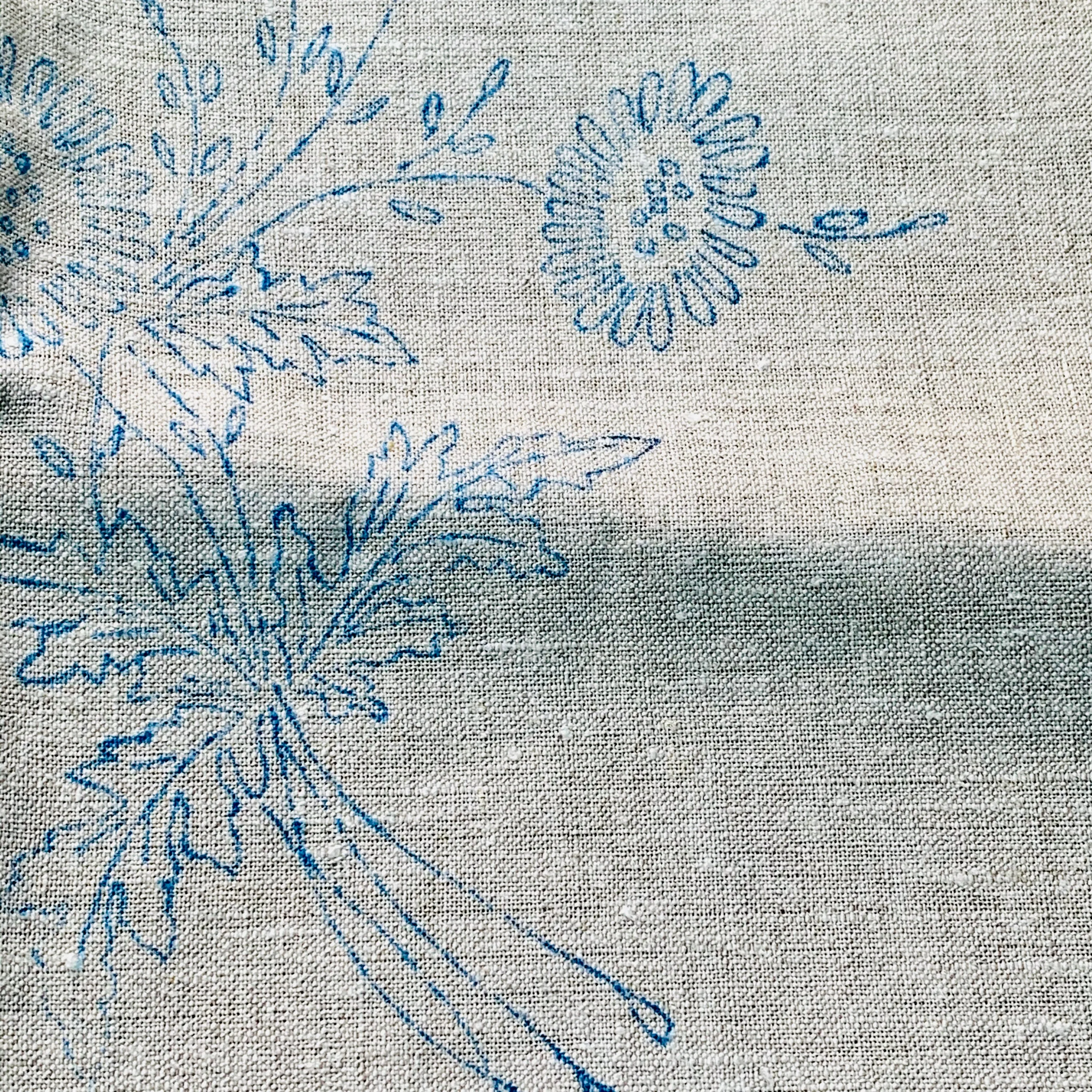 Lovely Vintage Pure Irish Linen 50cm Cushion Covers to Embroider