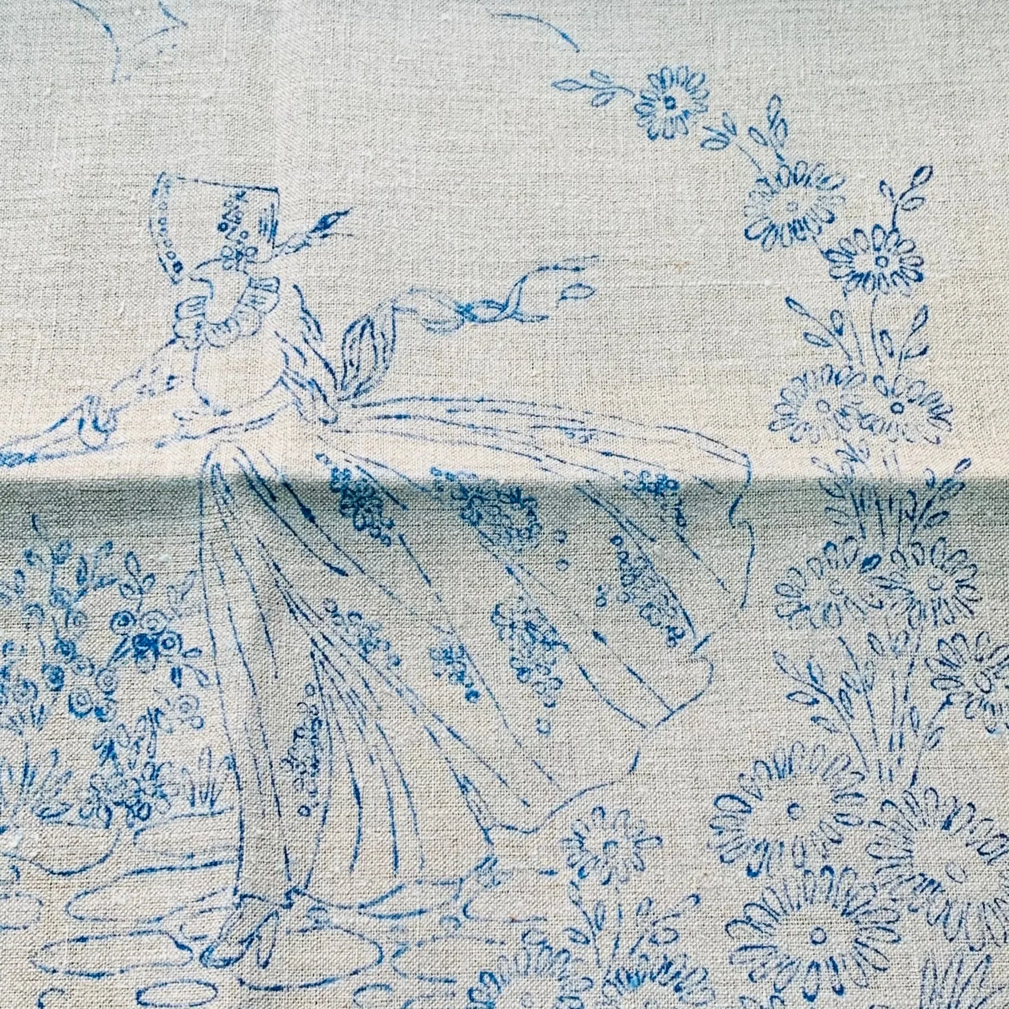 Lovely Vintage Pure Irish Linen 50cm Cushion Covers to Embroider