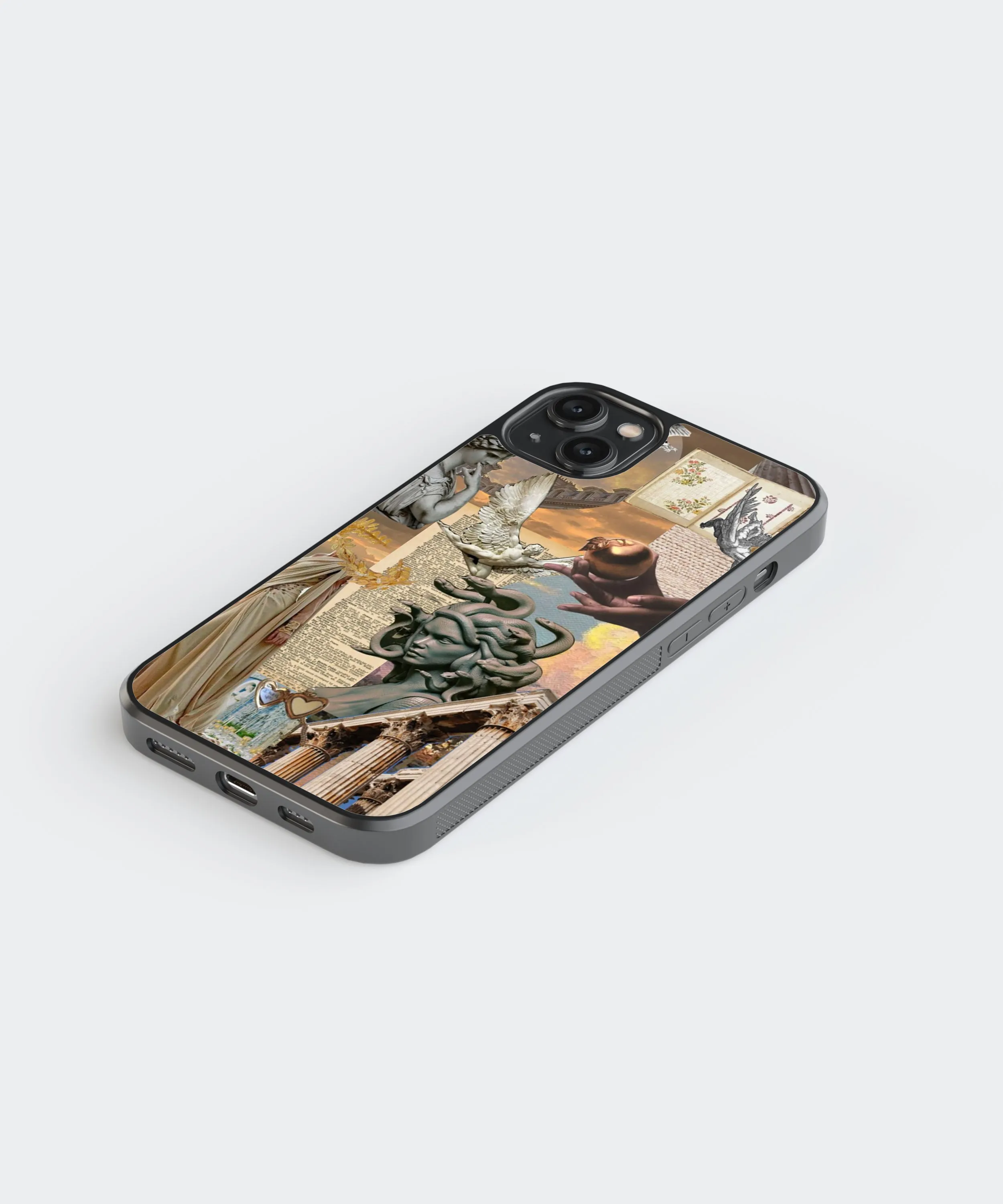 Medusa Vintage Glass Phone Case Cover