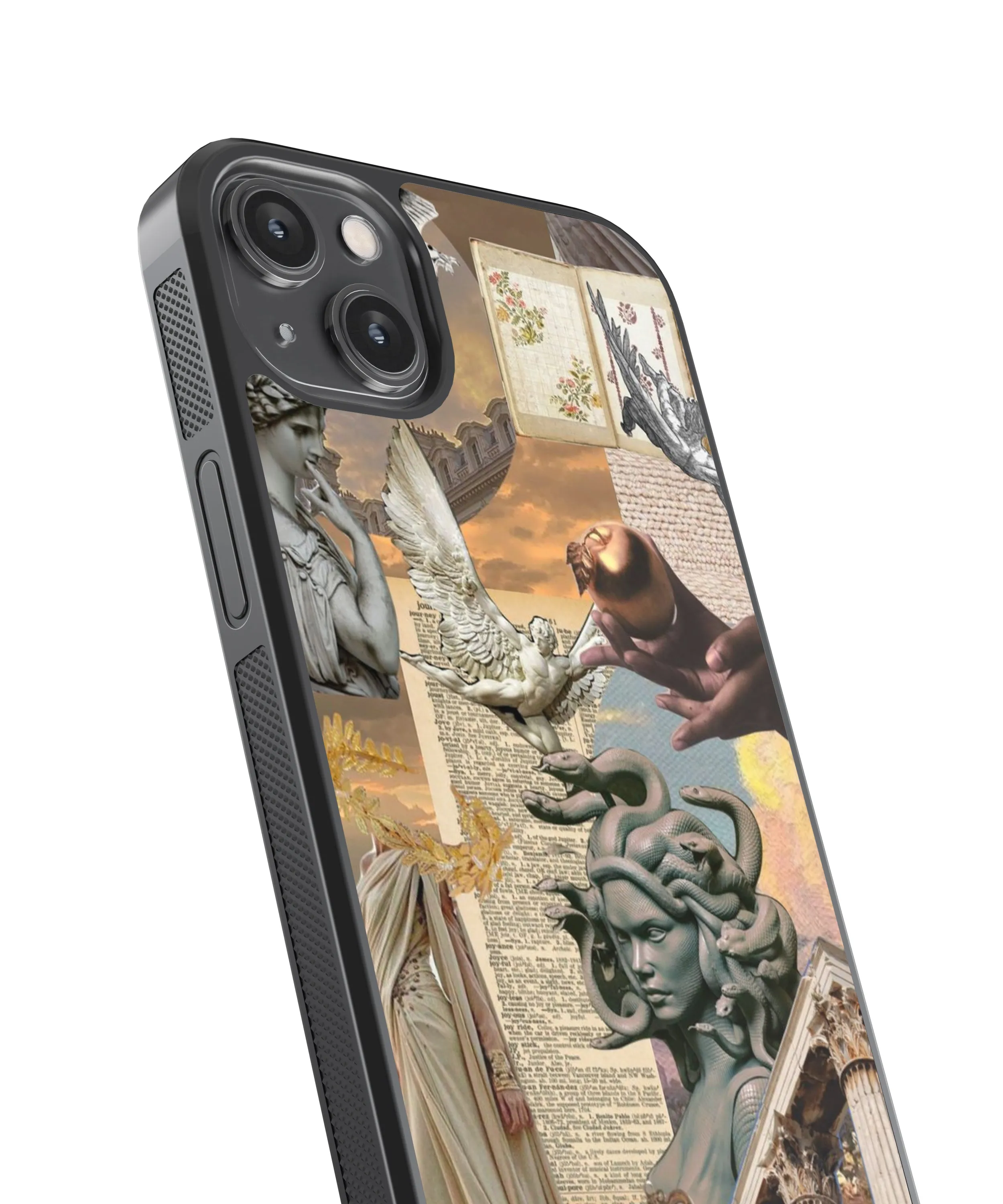 Medusa Vintage Glass Phone Case Cover