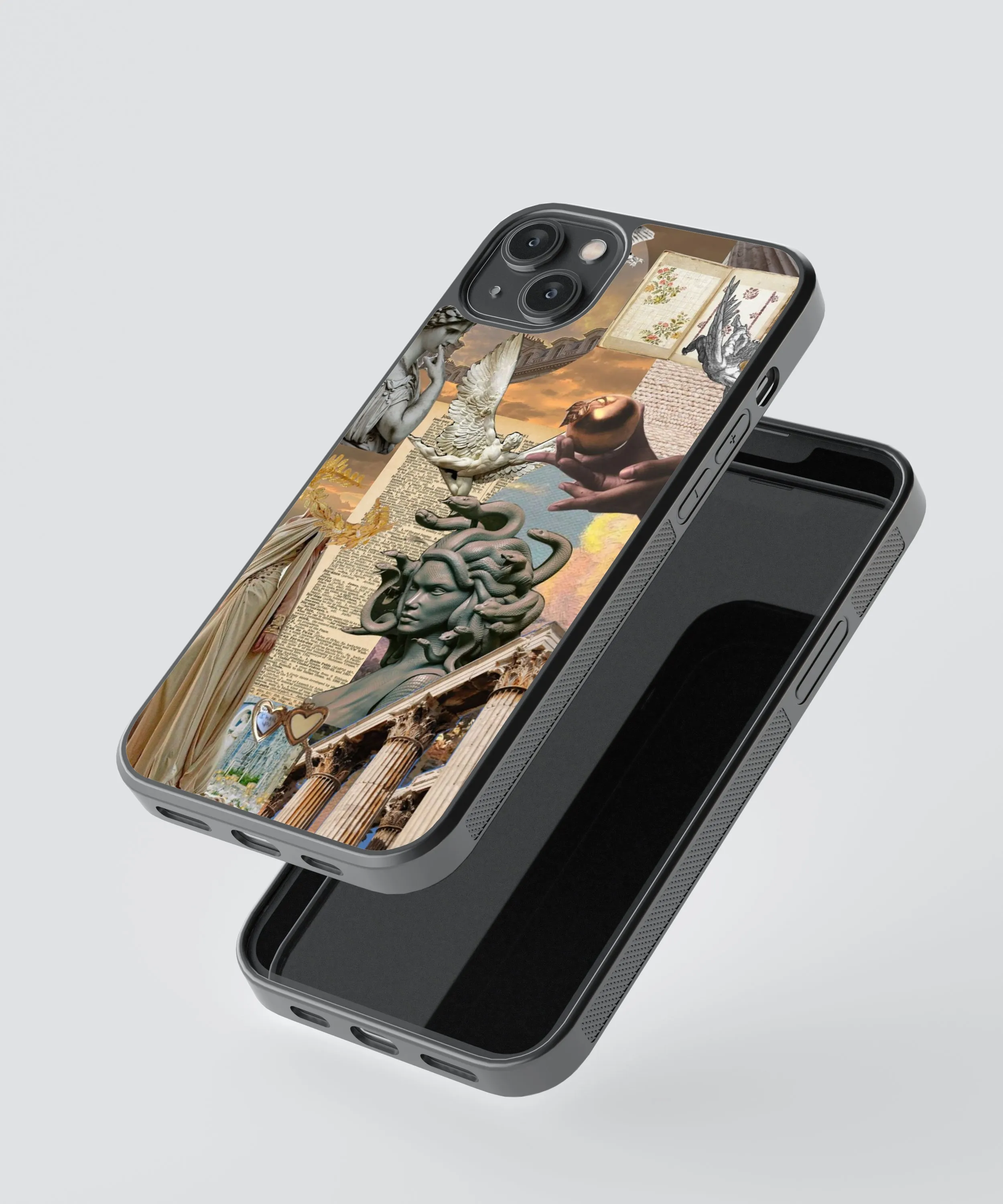 Medusa Vintage Glass Phone Case Cover