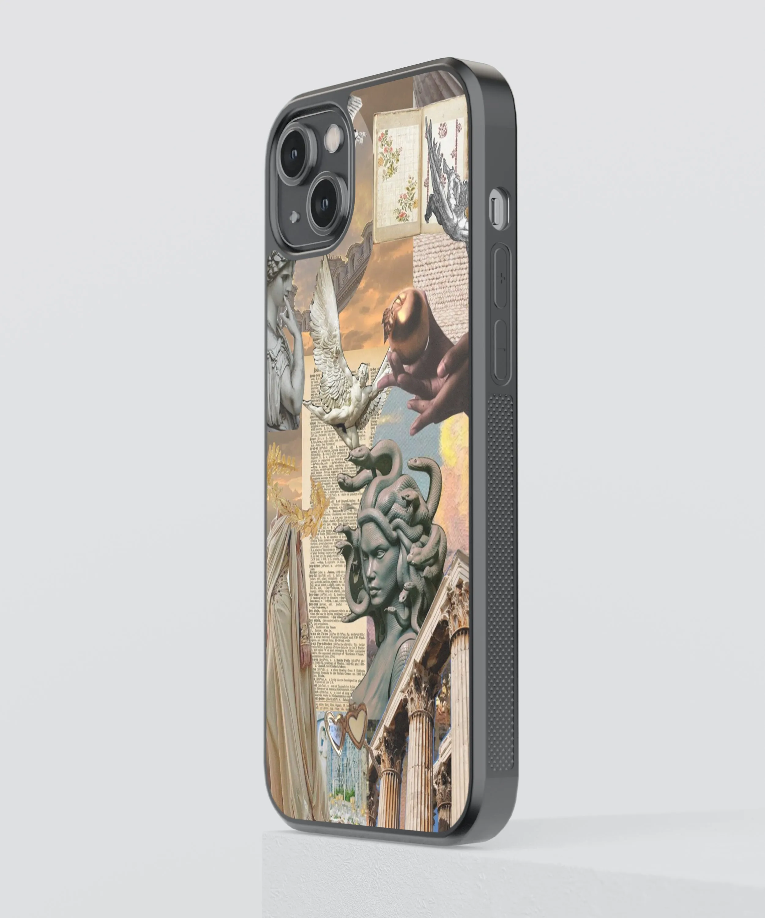 Medusa Vintage Glass Phone Case Cover