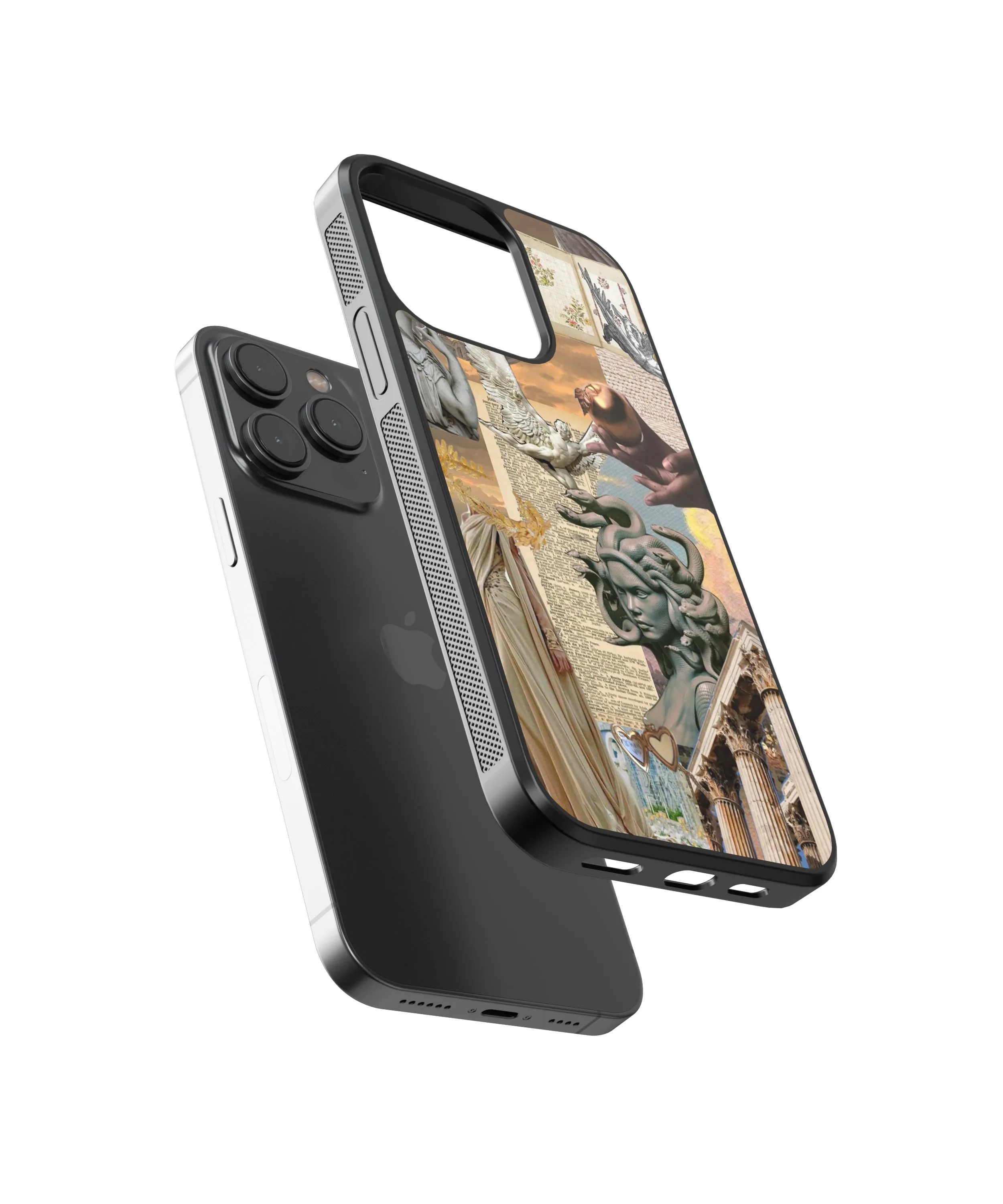 Medusa Vintage Glass Phone Case Cover