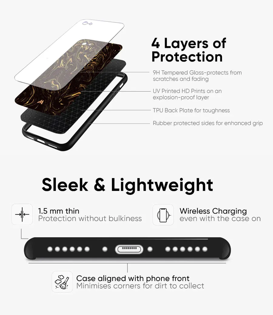 Medusa Vintage Glass Phone Case Cover