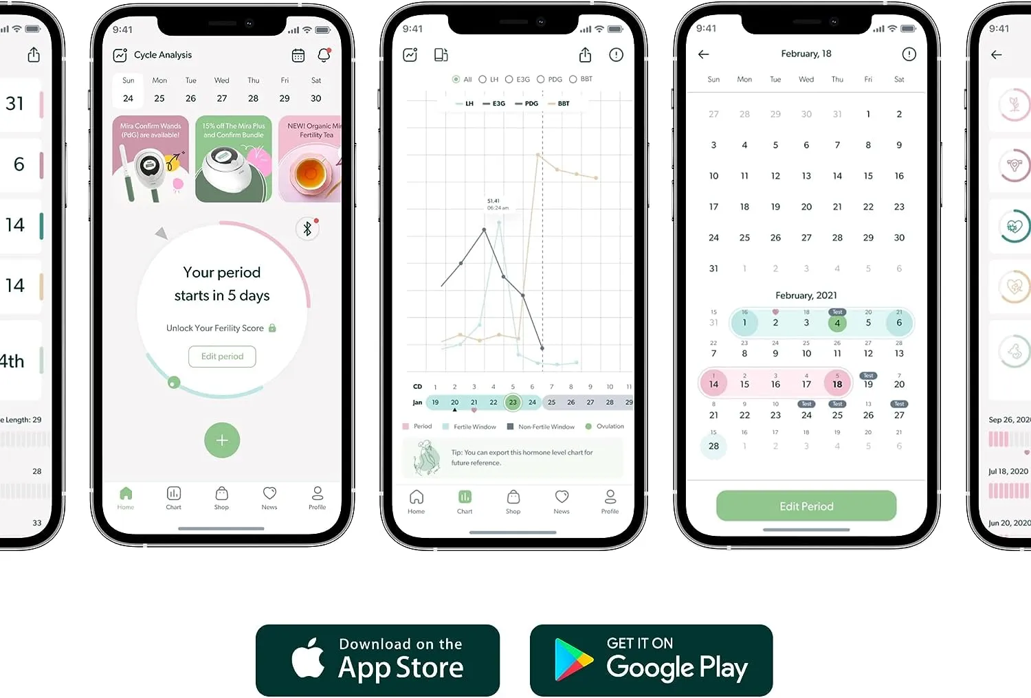 Mira Fertility MAX Starter Kit, Predict & Confirm Ovulation   6 Day Fertility Window, Mira Analyzer, 20 Mira Max Wands to Track Actual E3G, LH, & Progesterone (PdG) Levels   Mira App Included