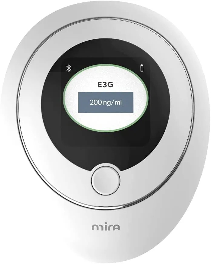 Mira Fertility Plus Tracking Monitor Kit with 10 Estrogen   LH Ovulation Test Wands and Connected App, Patented Smart System Predicts Ovulation with Actual LH and E3G Concentrations