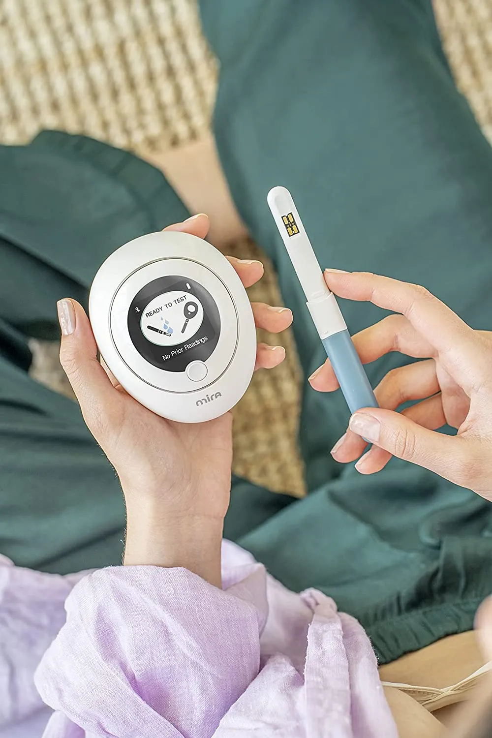 Mira Fertility Plus Tracking Monitor Kit with 10 Estrogen   LH Ovulation Test Wands and Connected App, Patented Smart System Predicts Ovulation with Actual LH and E3G Concentrations