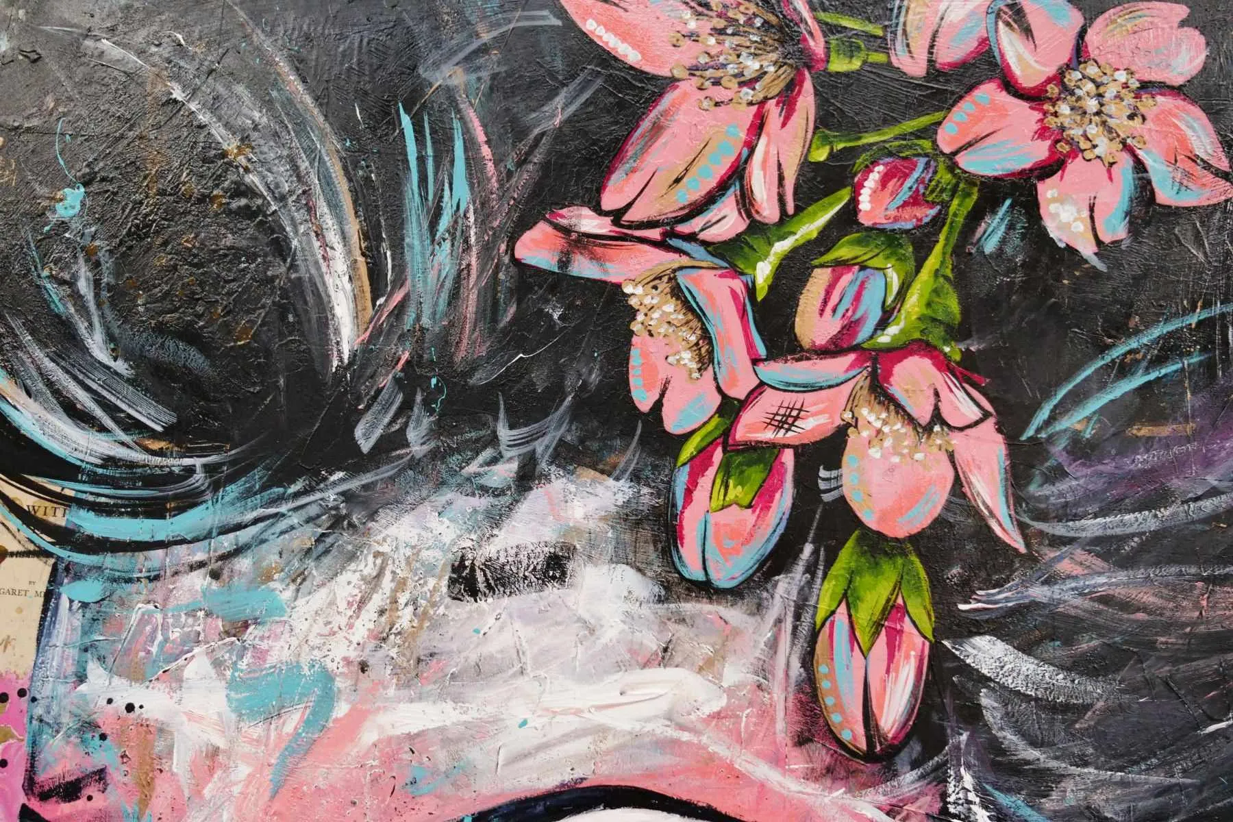 Mon Cheri 140cm x 100cm Woman Abstract Realism Book Club Painting (SOLD)