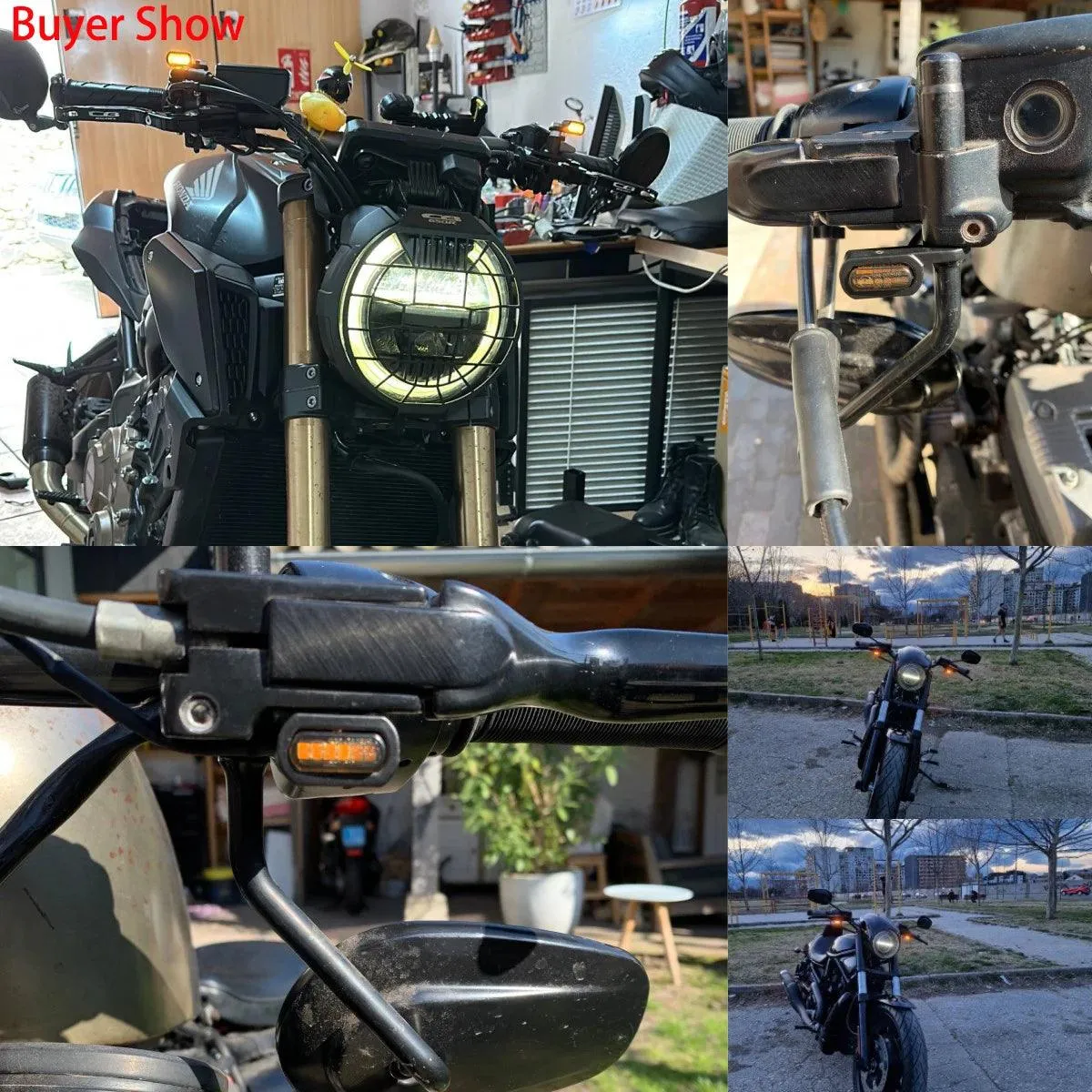 Motorcycle LED E Mark Turn Signal Indicator Light Mini Running Lamp For Harley Sportster XL 04-23 Touring Softail Street Glide