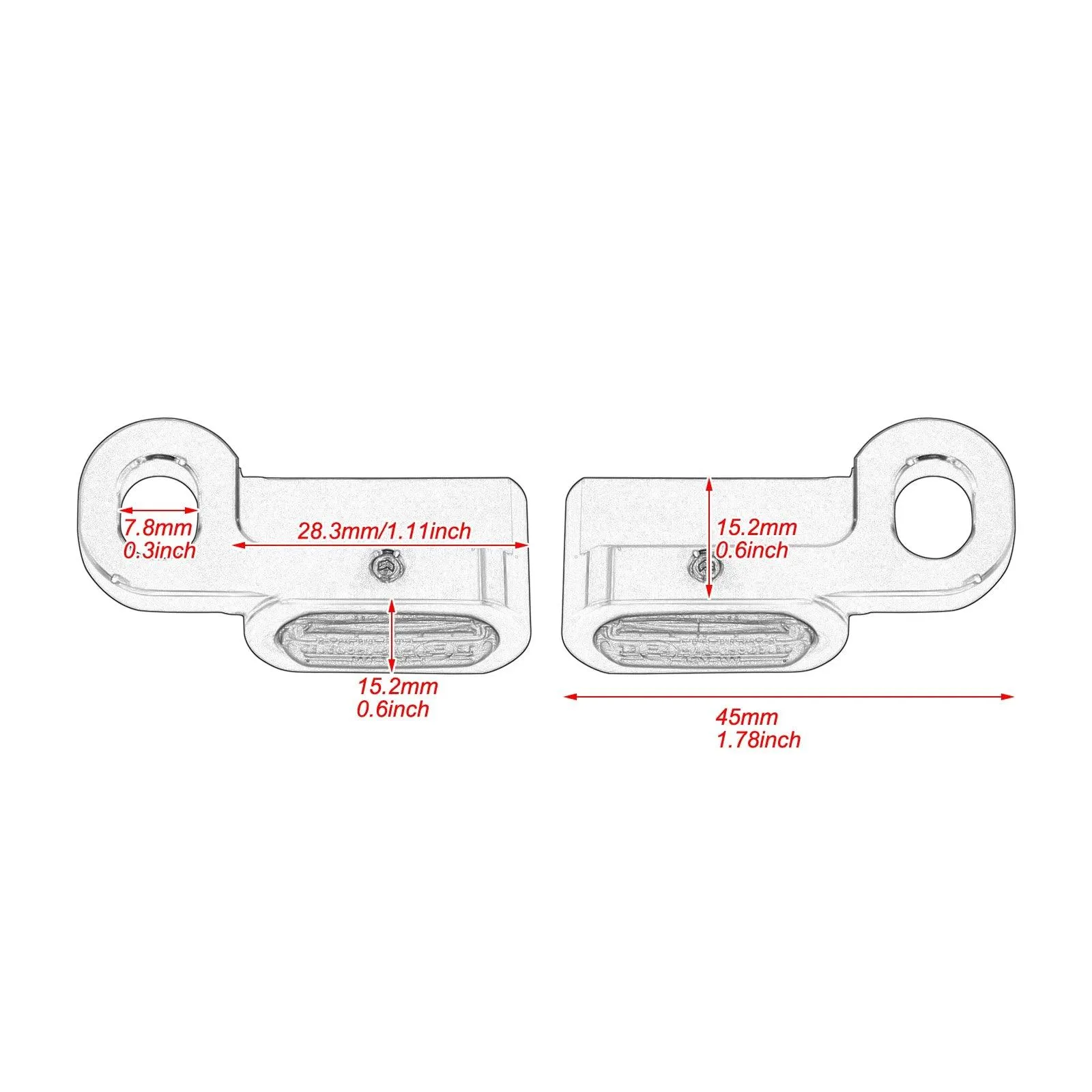 Motorcycle LED E Mark Turn Signal Indicator Light Mini Running Lamp For Harley Sportster XL 04-23 Touring Softail Street Glide