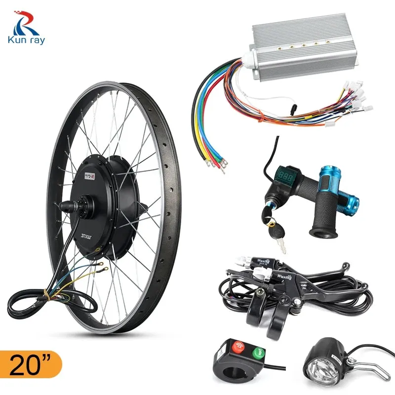 MXUS V3 72V 3000W Brushless Non-Gear Hub Motor Electric Bicycle Rear Wheel Motor Ebike Conversion Kit Mountain Dirt Bike Motor