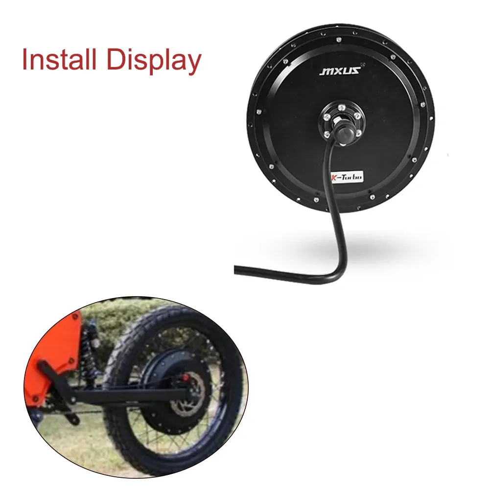 MXUS V3 72V 3000W Brushless Non-Gear Hub Motor Electric Bicycle Rear Wheel Motor Ebike Conversion Kit Mountain Dirt Bike Motor