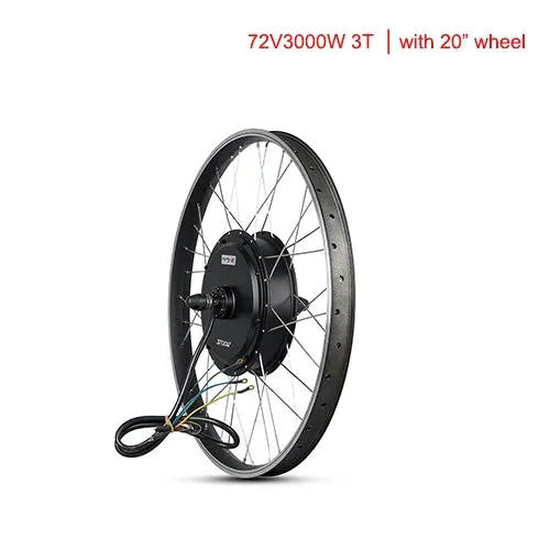 MXUS V3 72V 3000W Brushless Non-Gear Hub Motor Electric Bicycle Rear Wheel Motor Ebike Conversion Kit Mountain Dirt Bike Motor