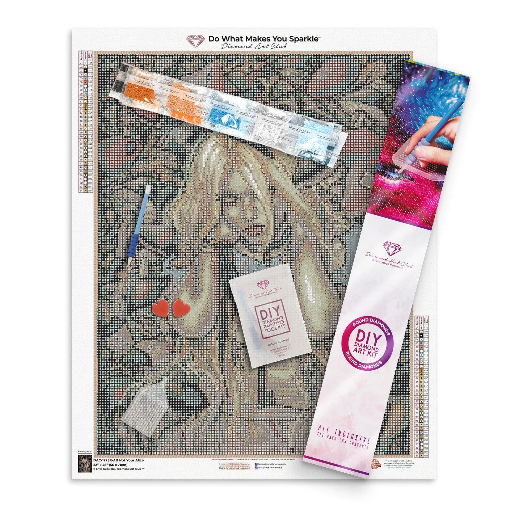 Not Your Alice by Enys Guerrero, Diamond Art Kit