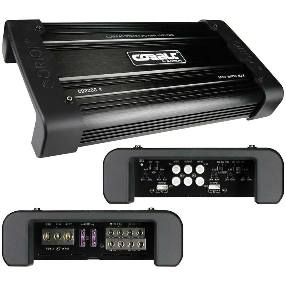 Orion CB2000.4 Cobalt Series Class AB 4 Channel AMP 2000W Max Audio Amplifier
