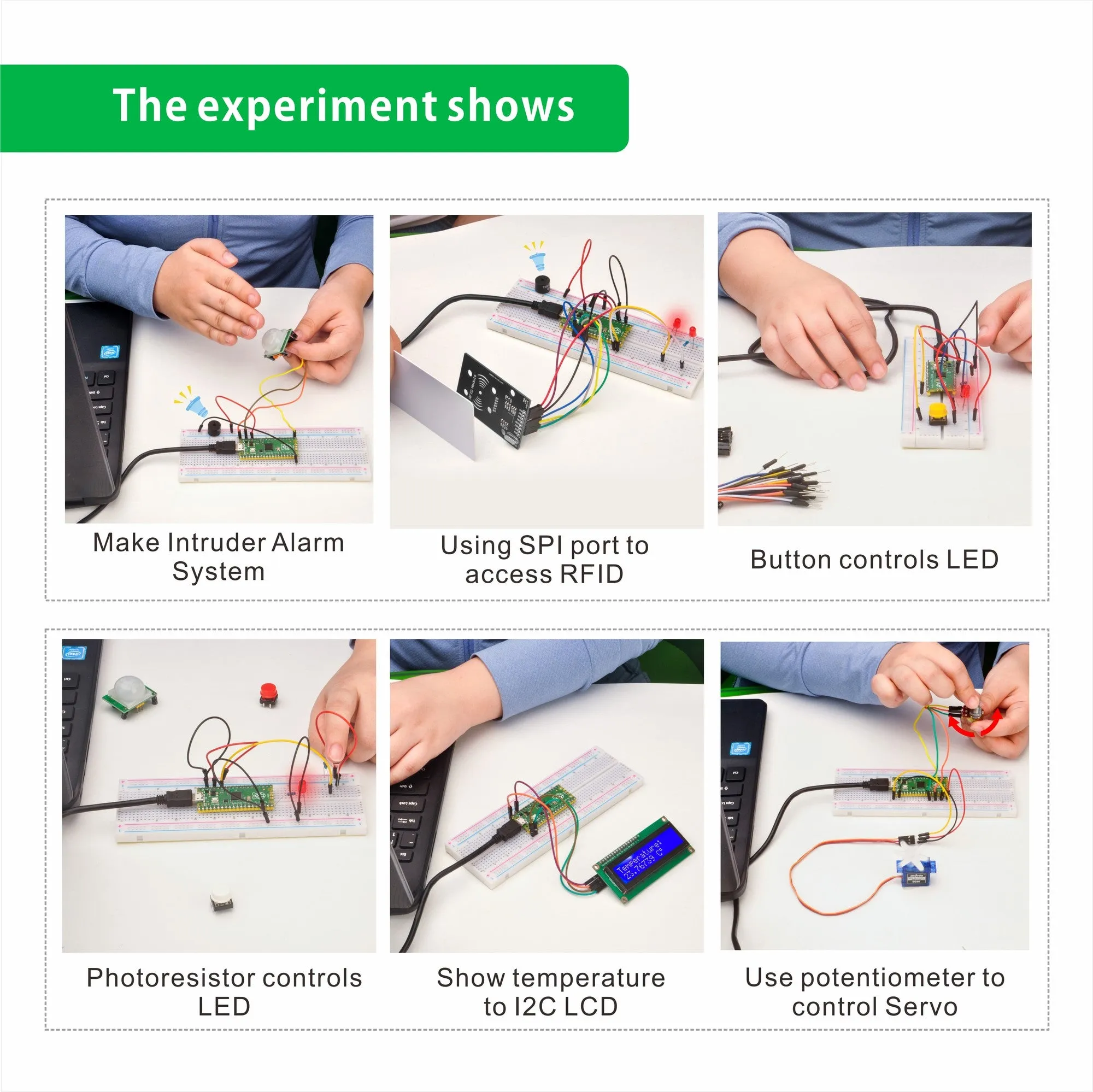 OSOYOO Python Hardware Programming Learning Kit with Raspberry Pi Pico