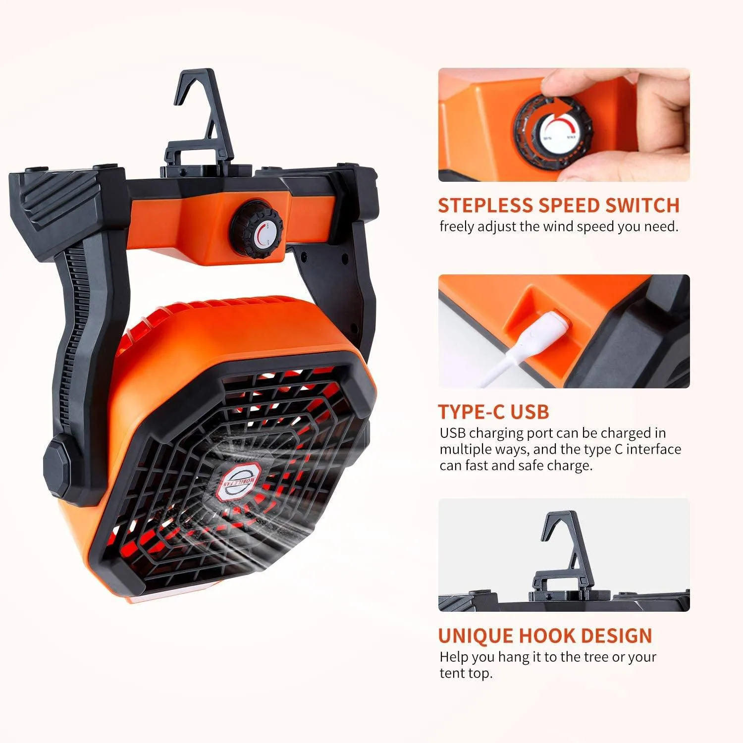 Outdoor Desk Personal Fan