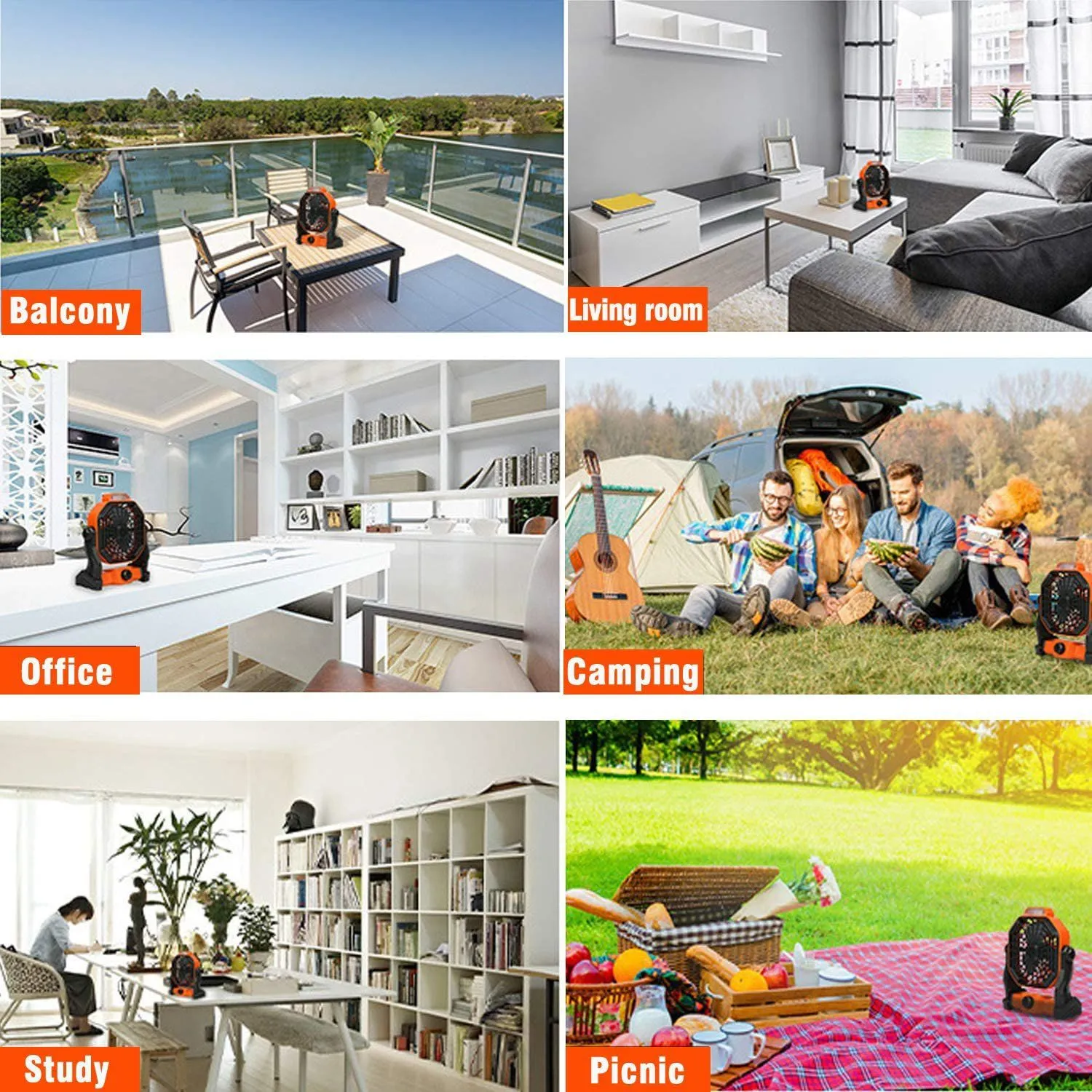 Outdoor Desk Personal Fan